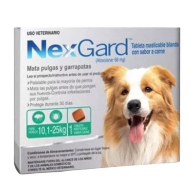 Nexgard 1 Tableta Masticable 10 a 25 Kg - AniMALL