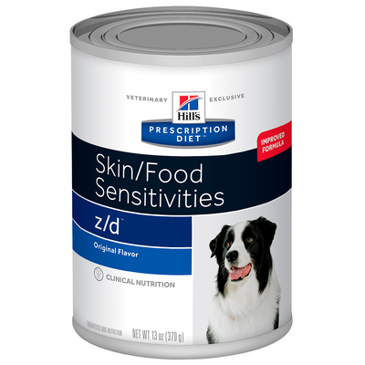 12 Latas Hill's food sensivities z/d  para Perro 370 gr