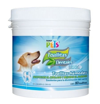 Toallitas Dentales (80 Piezas), Fancy Pets