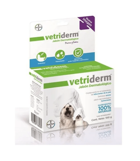 Vetriderm, Jabón Dermatológico 100 Gr., Elanco - AniMALL