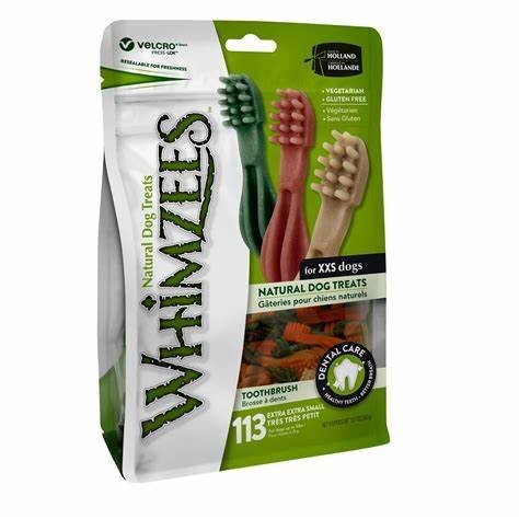 Whimzees Cepillo de Dientes XXS 113 Pzas