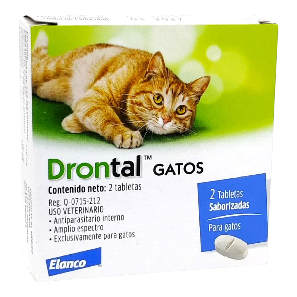 Drontal Gatos 2 Tabletas Saborizadas, Elanco