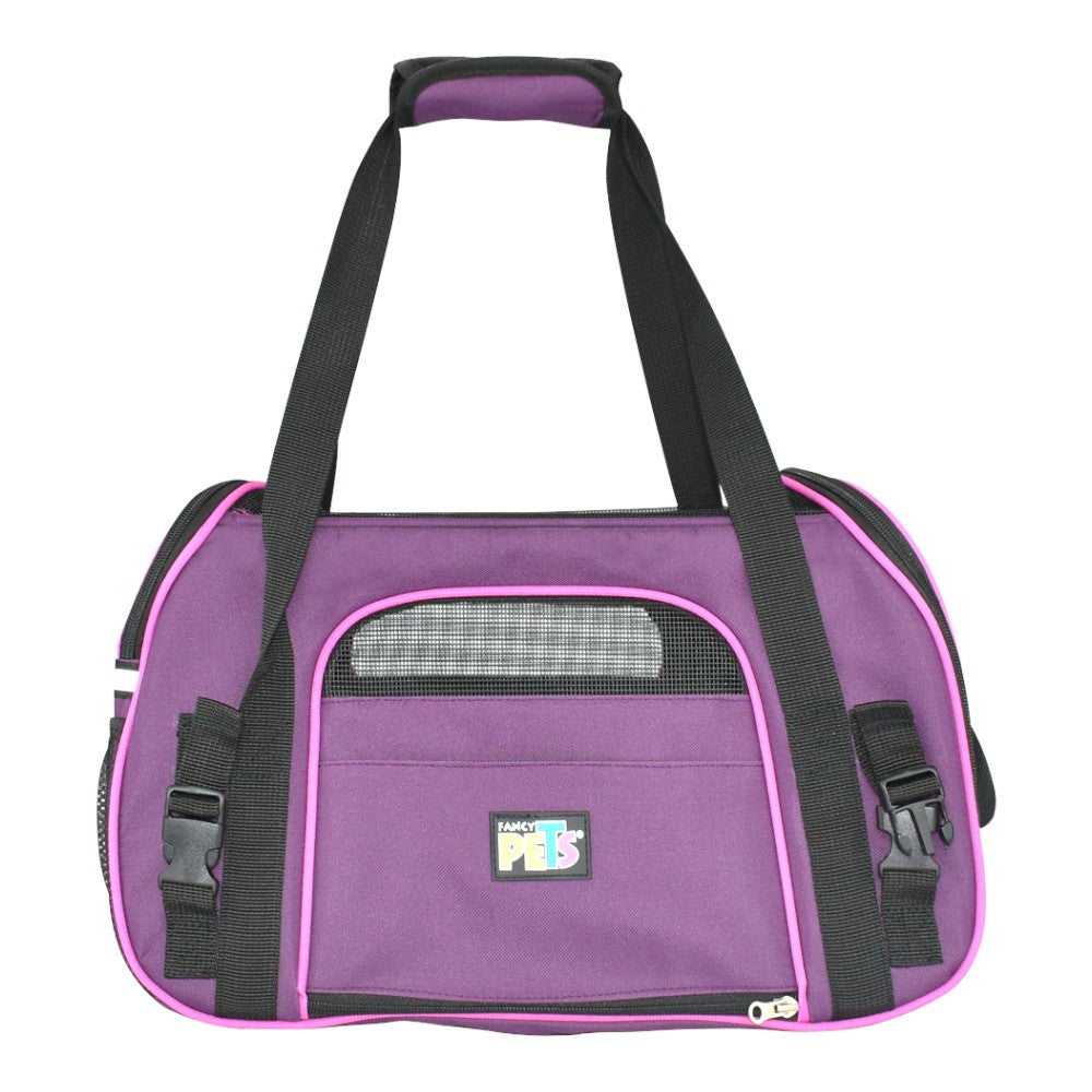 Fancy Pets Transportadora Tipo Maleta Morada M