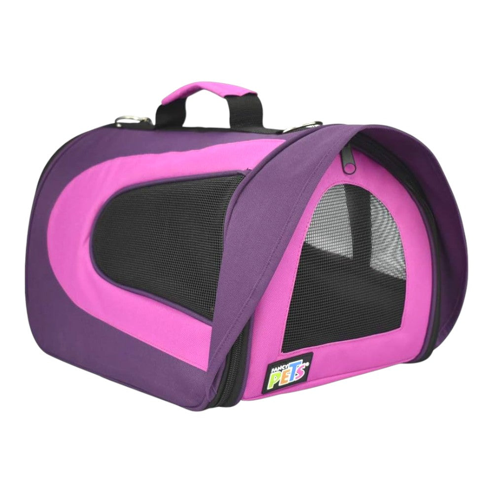 Fancy Pets Transportadora de Tela Fashion Morada Grande