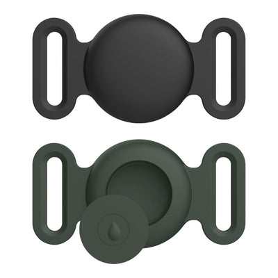 Funda AirTag con Soporte para Collar Color Negro Grande