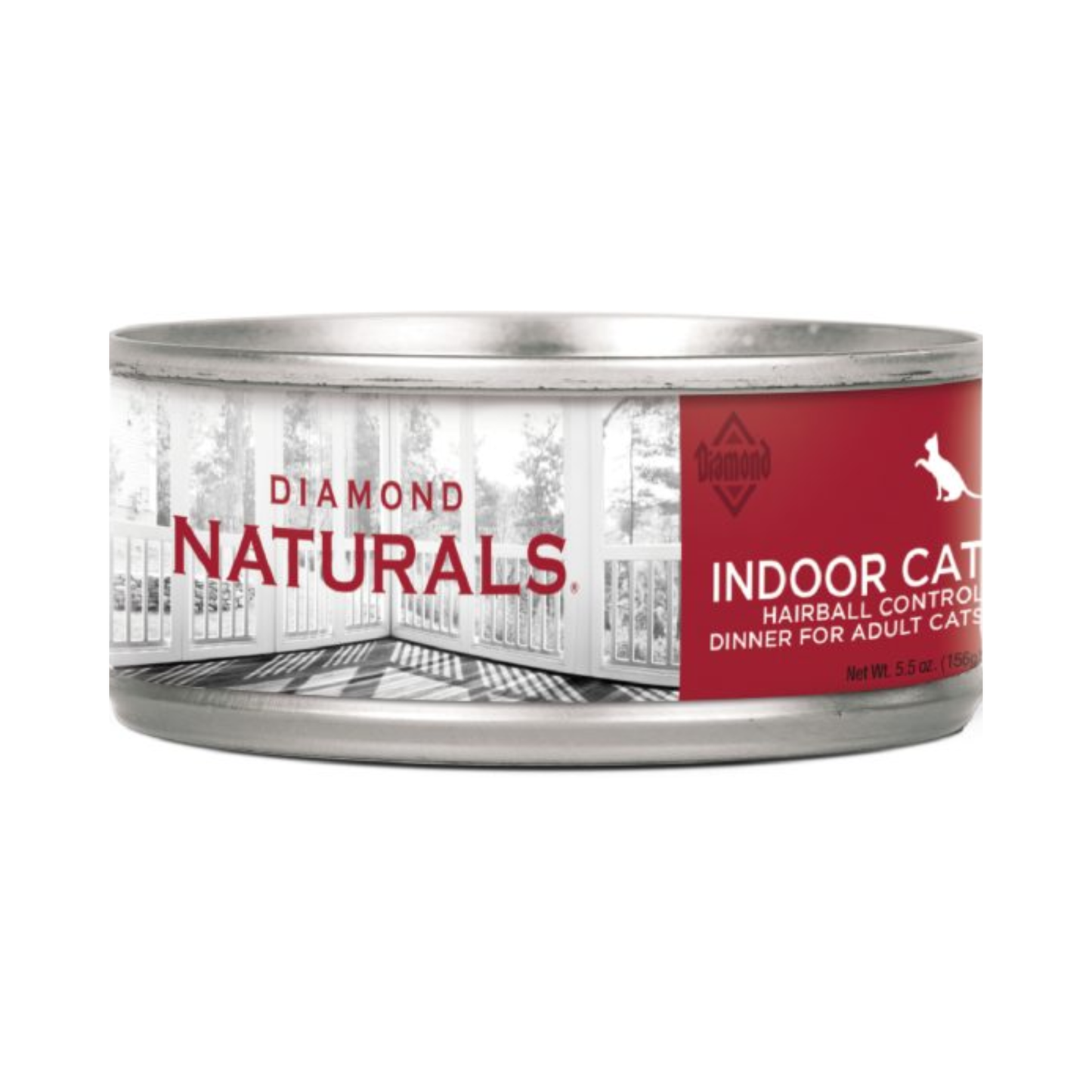 24 Latas Diamond Naturals Indoor Cat Hairball Control 156 g
