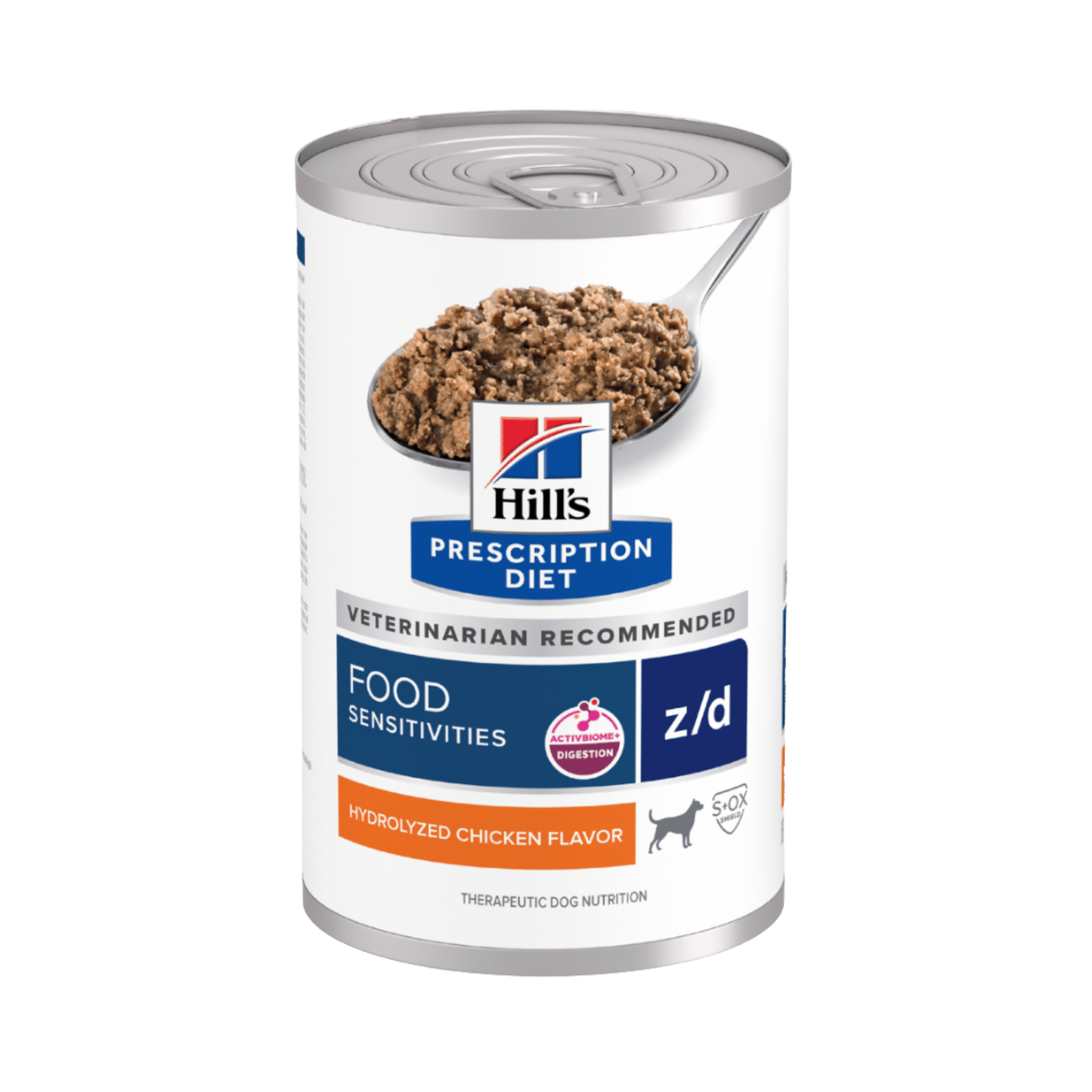 12 Latas Hill's Prescription Diet Canine z/d, Sensibilidades Alimentarias, para Perro, 370 g