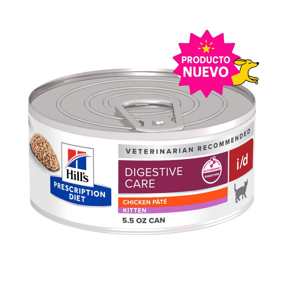 24 Latas Hill's Prescription Diet i/d Kitten, Cuidado Digestivo, Alimento Húmedo para Gatito, 156 g