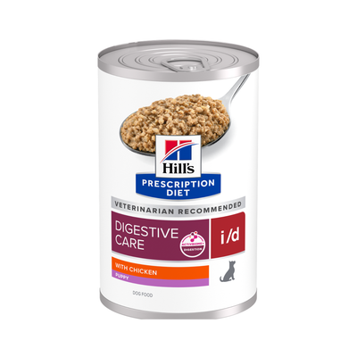 12 Latas Hill´s Prescription Diet i/d Puppy Cuidado Digestivo Perro 369 g