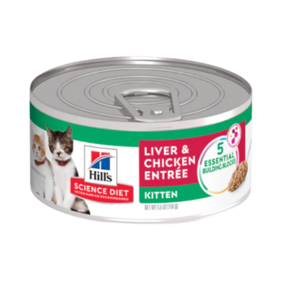 1 Lata Hill's Science Diet Kitten Alimento Húmedo para Gatitos 156g