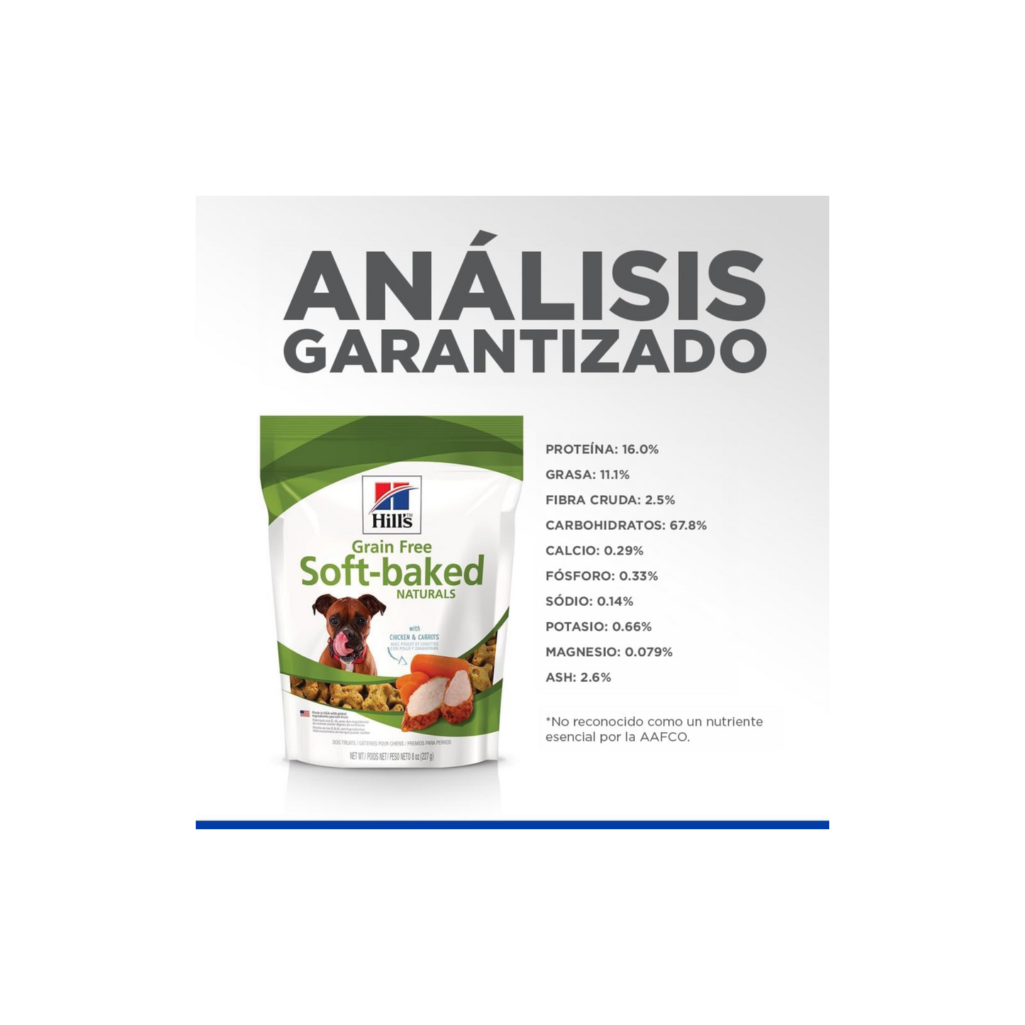 5 Premios Hill's Canine Grain Free Soft-Baked Naturals, Premios Naturales Sin Granos, Horneados Suavemente con Pollo y Zanahorias 227 g