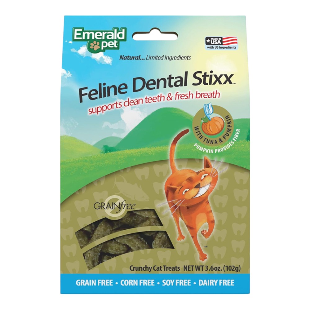 Premios para Gatos Dental Stixx, Sabor Atún y Calabaza, Dientes Limpios y Sanos 102gr