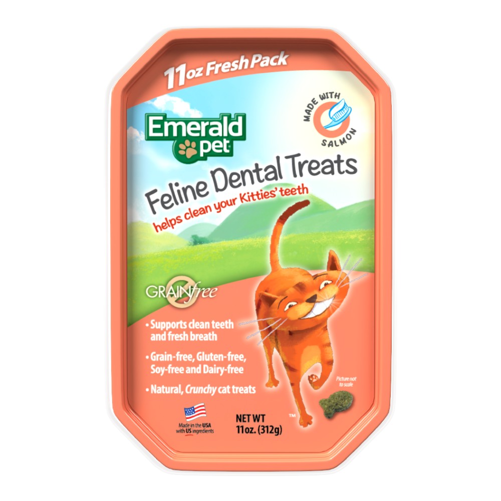 Premios para Gatos Dental Treats, Sabor Salmón, Dientes Limpios, Fresh Pack 312gr