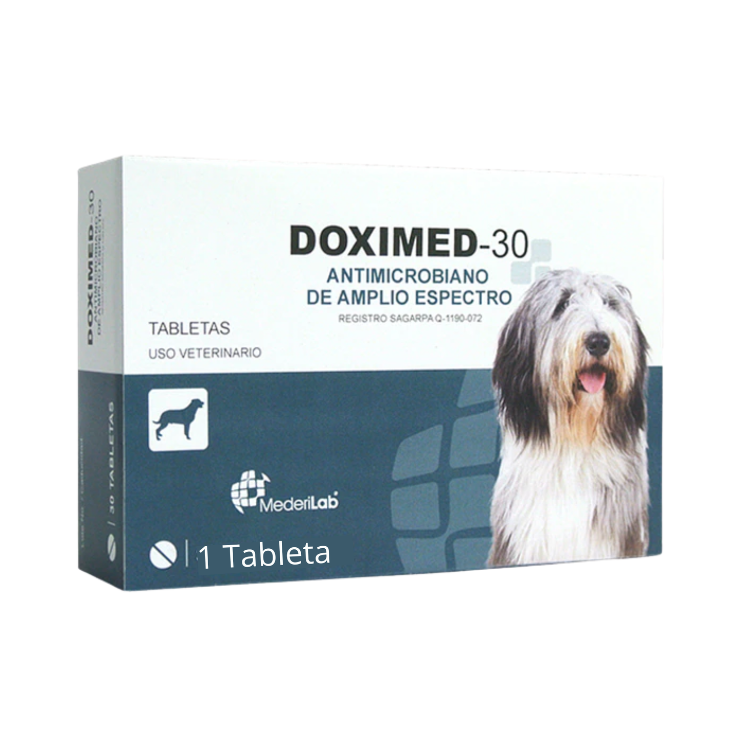 1 Tableta Doximed 30 Doxiciclina Mederilab – Antibiótica Veterinaria