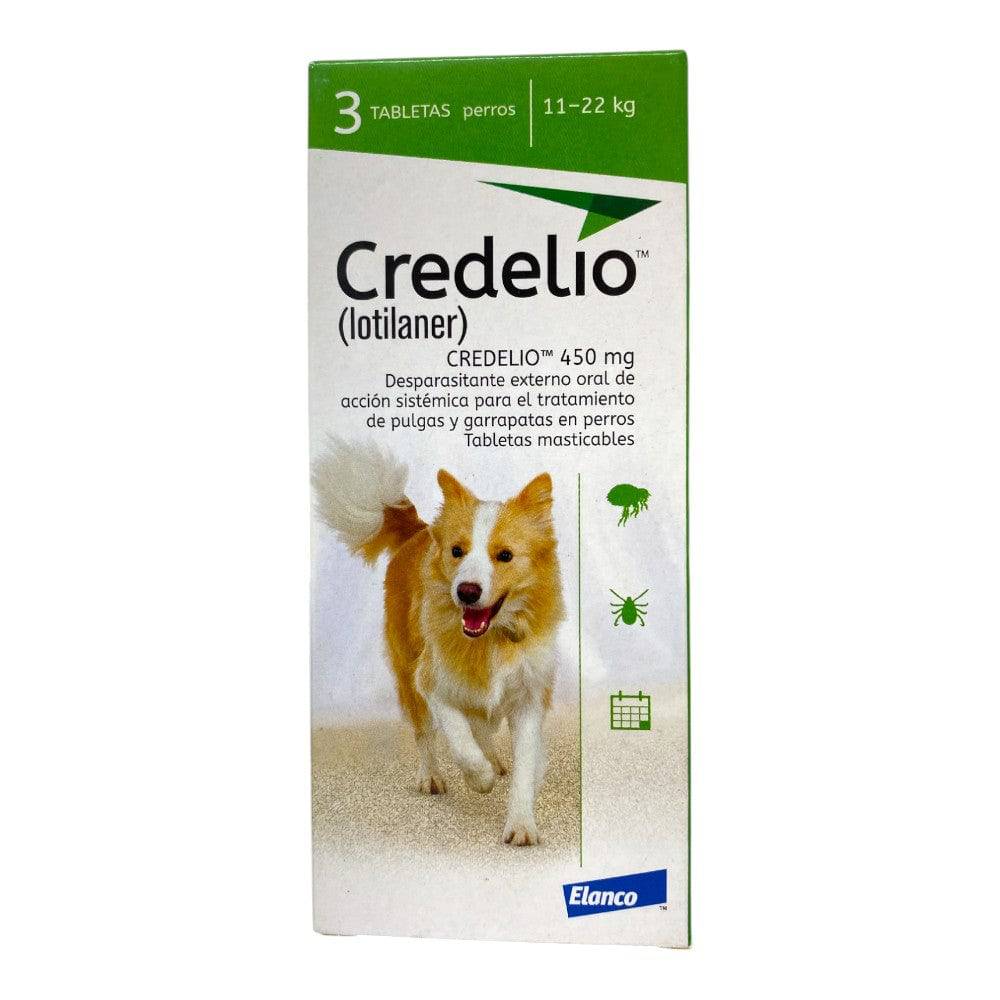 Credelio Perros 3 Tabletas 450 Mg 11 a 22 Kg Elanco - AniMALL