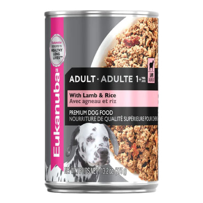 12 Latas Alimento Húmedo Perro Adulto Cordero y Arroz 370 gr - AniMALL