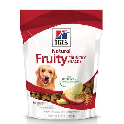 Hill's Natural Fruity Crunchy Snacks, premios para perro con manzana y avena para perro 230g - AniMALL