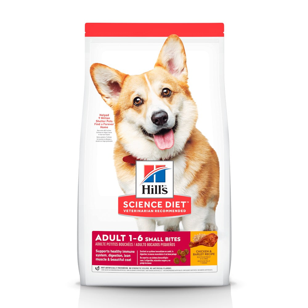 Hill's Science Diet Small Bites, alimento saludable para perro adulto bocados pequeños 6.8Kg