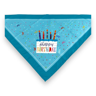 Bandana Feliz Cumpleaños Azul Unitalla - AniMALL