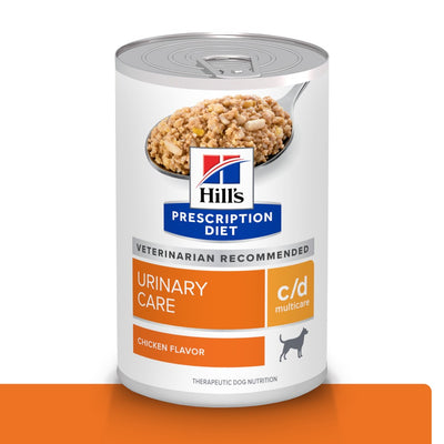 6 Latas Hill's Prescription Diet c/d Multicare, Cuidado Urinario, con Pollo para Perro, 369 g