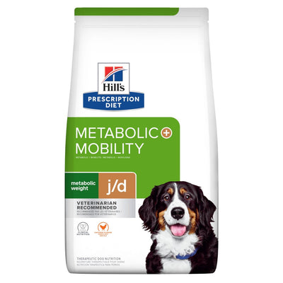 Hill's Prescription Diet Metabolic + j/d, Metabolic + Cuidado de Articulaciones, para Perro, 10.9 kg