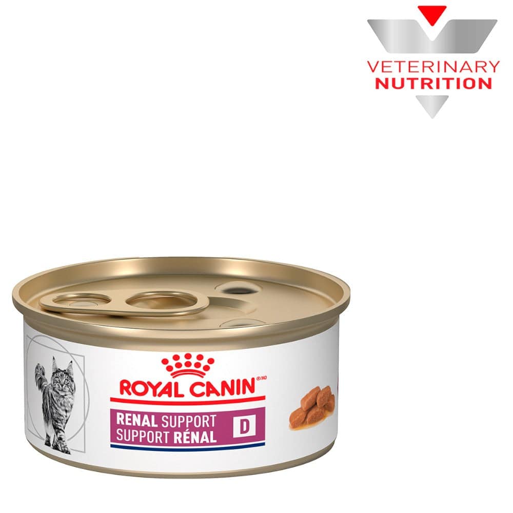 24 Latas Royal Canin Vet Renal Support D Feline 85 gr - AniMALL