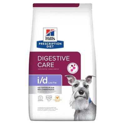 Hill's Prescription Diet i/d Low Fat, Cuidado Digestivo, Bajo en Grasa para Perro, 3.9 Kg