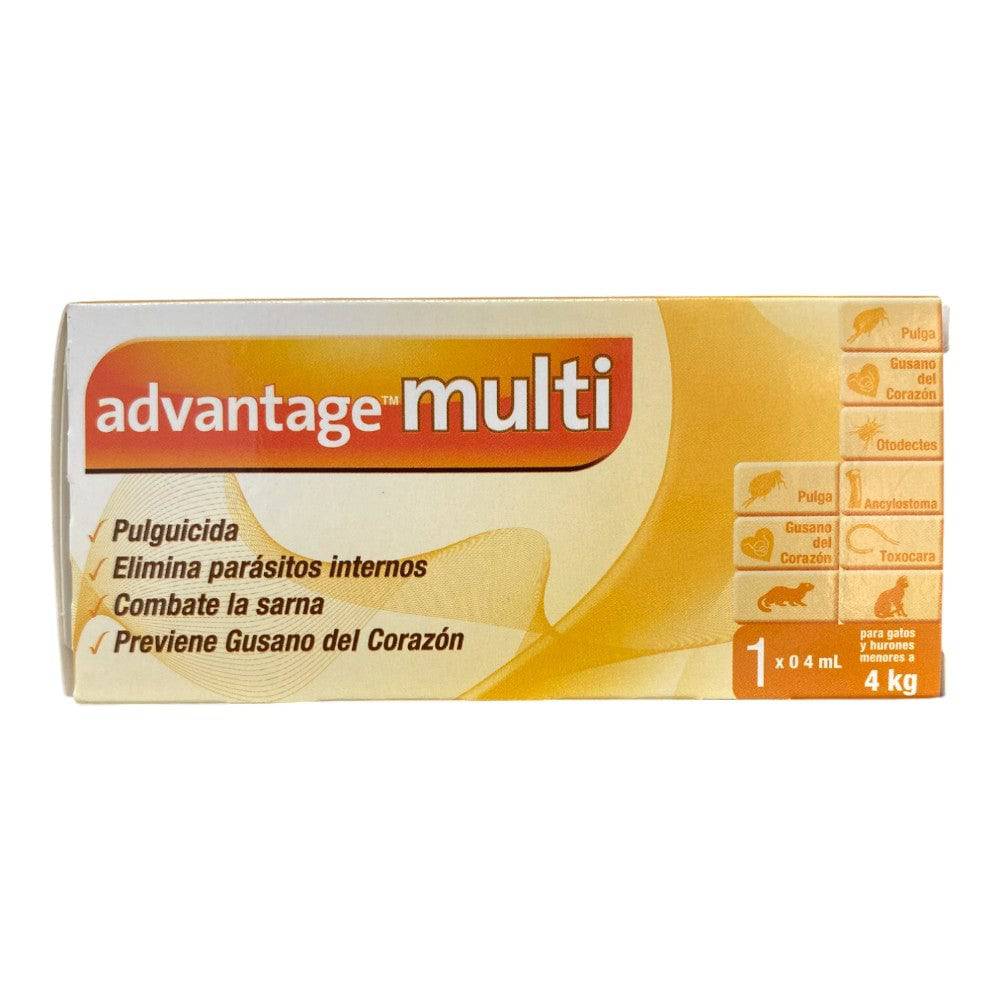 Advantage Multi 0.4 ml Gatos de hasta 4 Kg Elanco - AniMALL