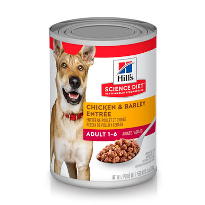 Lata Hill's Science Diet Adult, Alimento húmedo en lata para perro adulto sabor pollo 369g - AniMALL