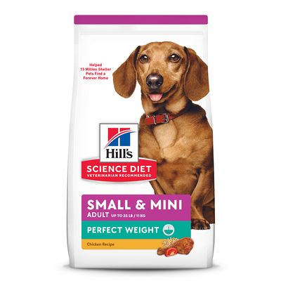 Hill's Science Diet Small & Mini Perfect Weight, alimento control de peso perro adulto raza pequeña 5.7Kg - AniMALL