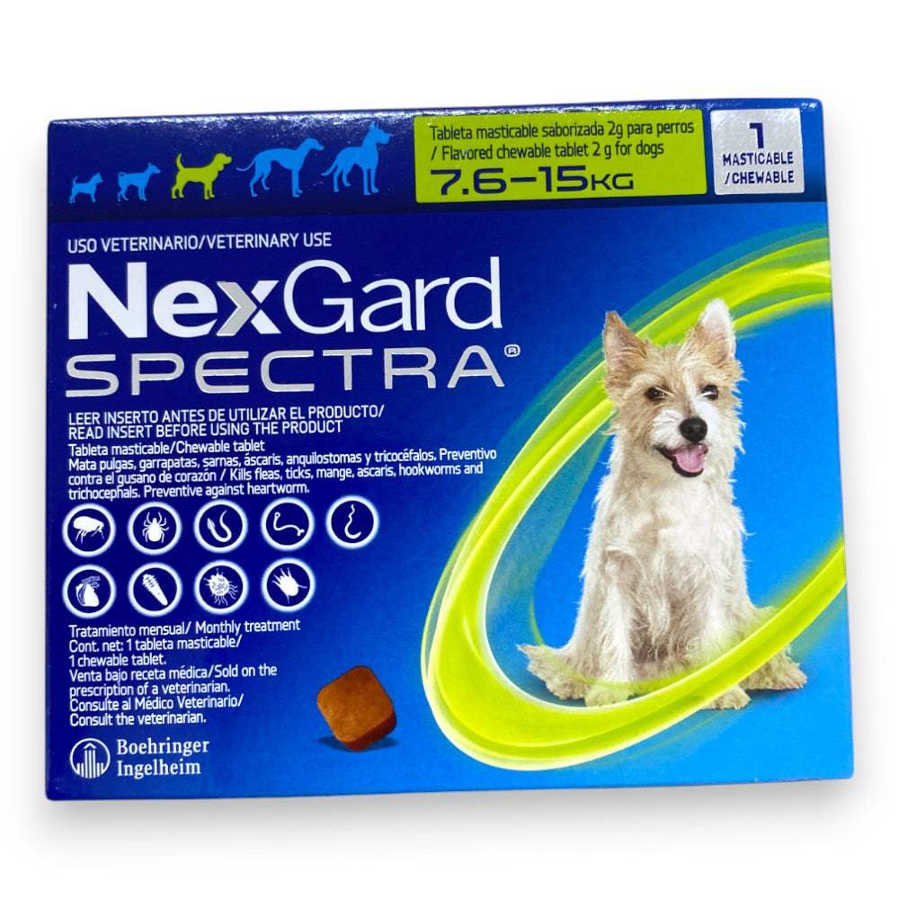 Nexgard Spectra 1 Tableta 7.6 a 15 Kg - AniMALL