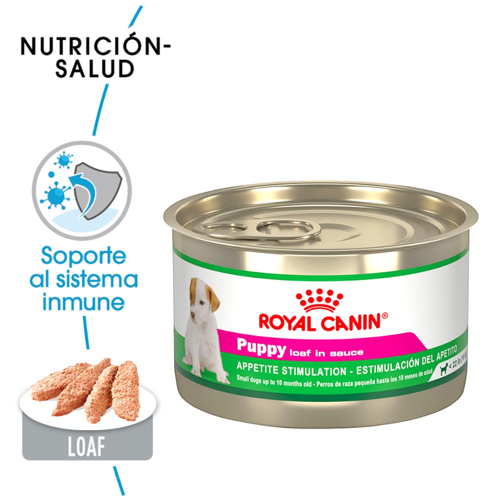 24 Latas Royal Canin wet Puppy Loaf in Sauce 150 gr