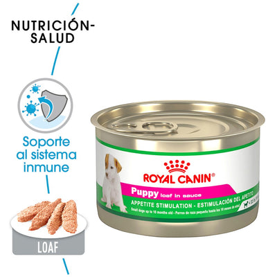 24 Latas Royal Canin wet Puppy Loaf in Sauce 150 gr