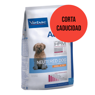 CORTA CADUCIDAD Virbac HPM Dog Adult Neutered Small & Toy 7 Kg - AniMALL