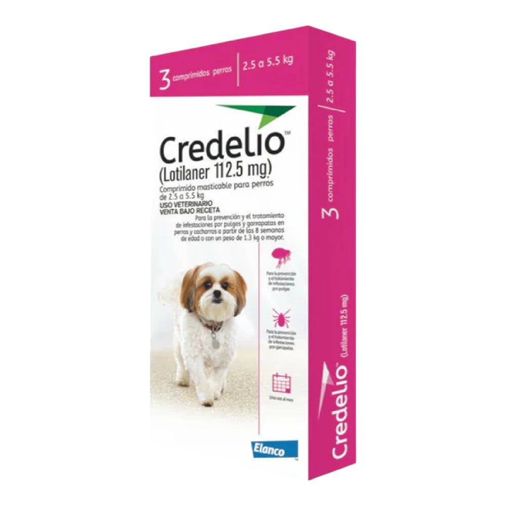 Credelio Perros 3 Tabletas 112.5 Mg. 2.5 a 5.5 Kg Elanco - AniMALL