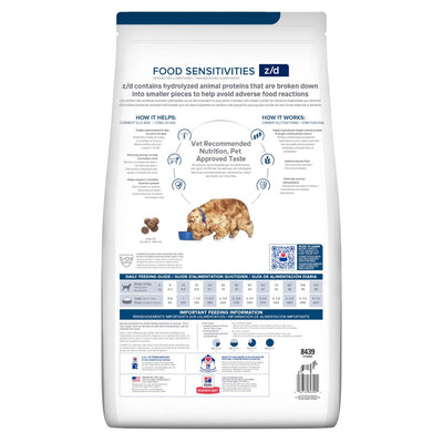 Hill's Prescription Diet z/d, Sensibilidades Alimentarias, para Perro, 3.6 Kg