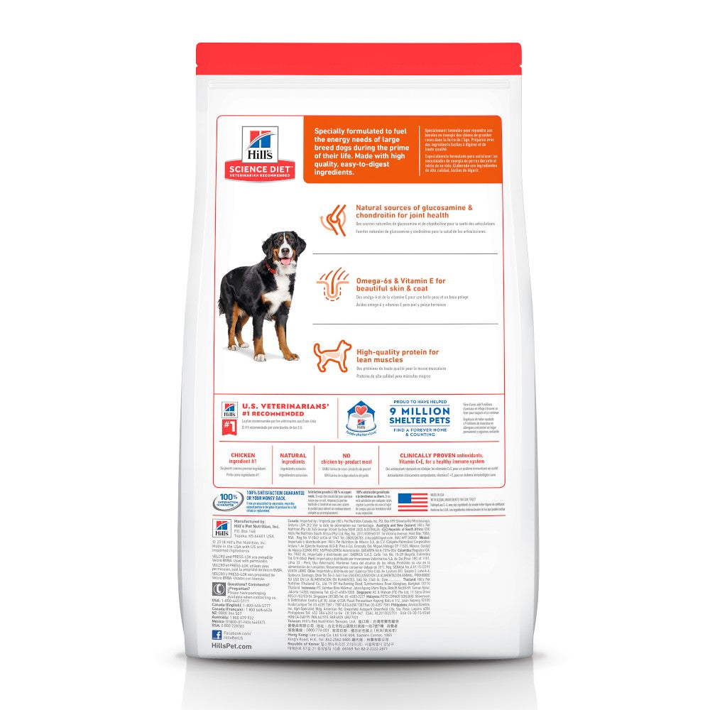 Perro Adulto Hill's Science Diet Razas Grandes 20 kg