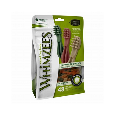 Whimzees Cepillo de Dientes XS 48 Pzas