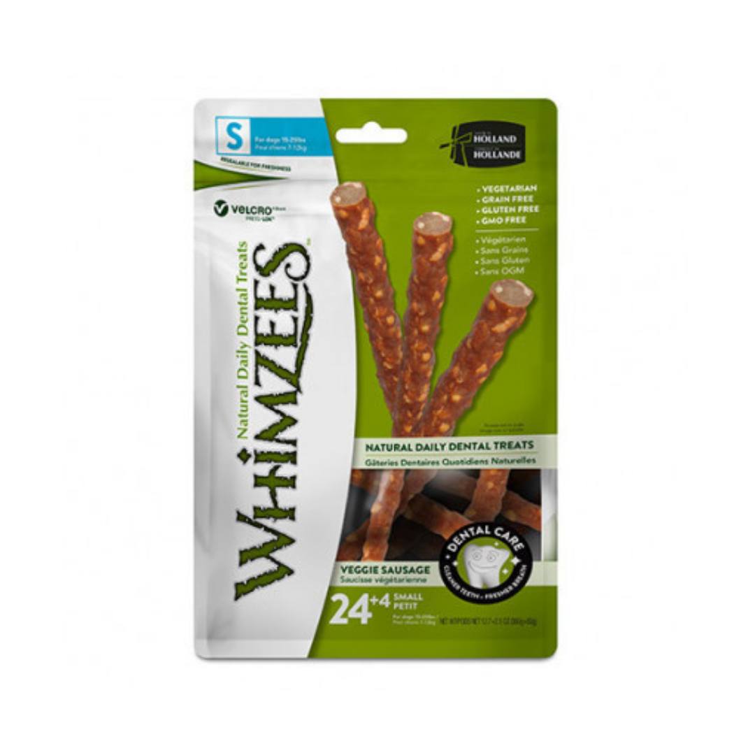 Whimzees Salchicha S Vegetariana 24 Pzas