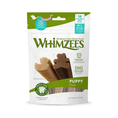 Whimzees Puppy S,M,L 14 Pzas