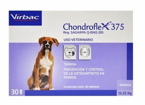 Virbac Chondroflex 375, Caja con 30 Tabletas.