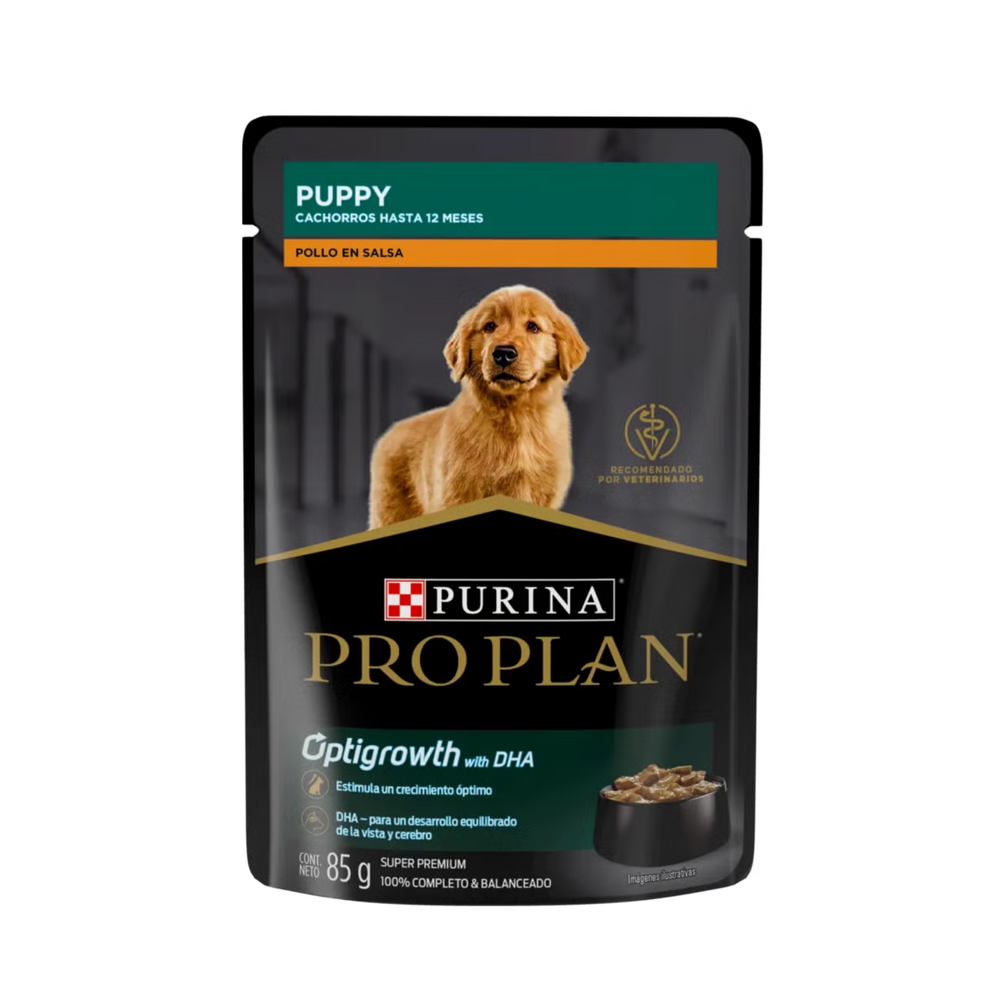 24 Pouches Pro Plan Puppy Receta de Pollo 85 g
