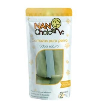 Carnaza Natural para Perro 2 Pz de 6 a 7 inch NanChoice