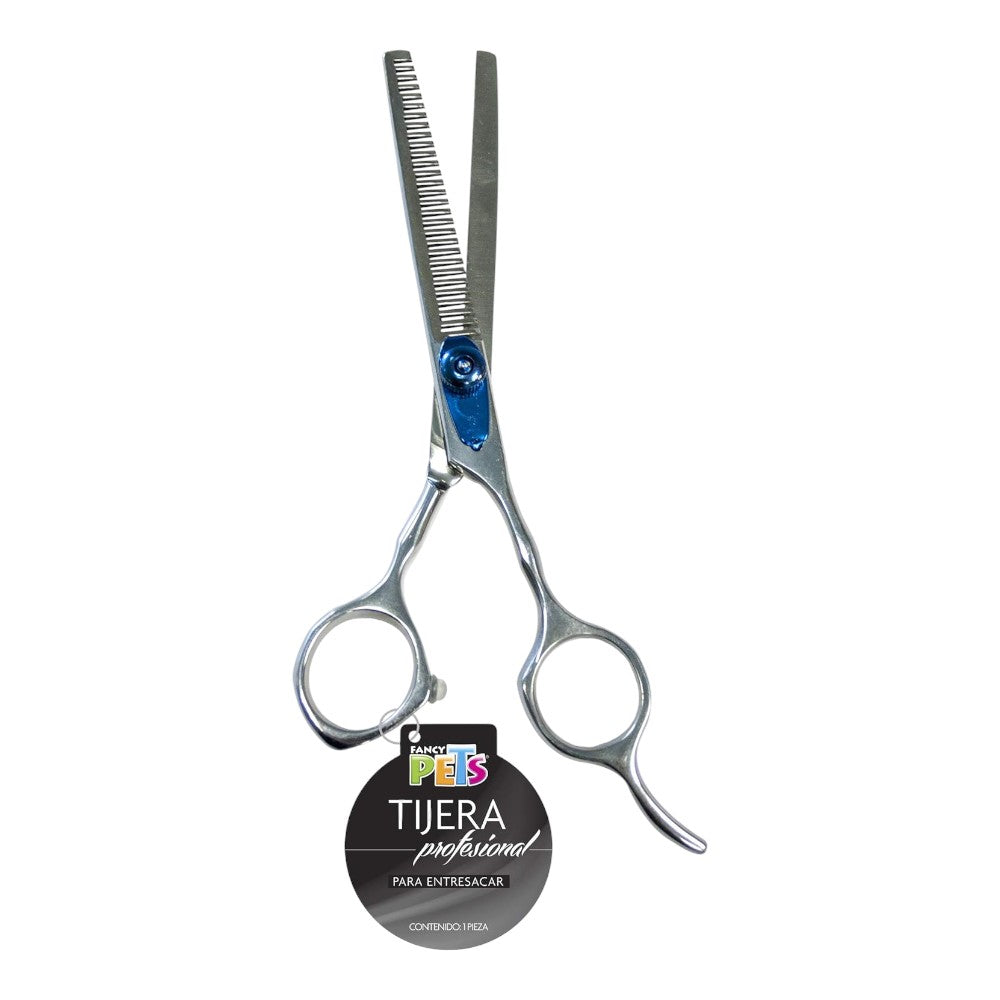 Fancy Pets Tijera Entresacar Grooming para Perros de Pelo Medio a Largo