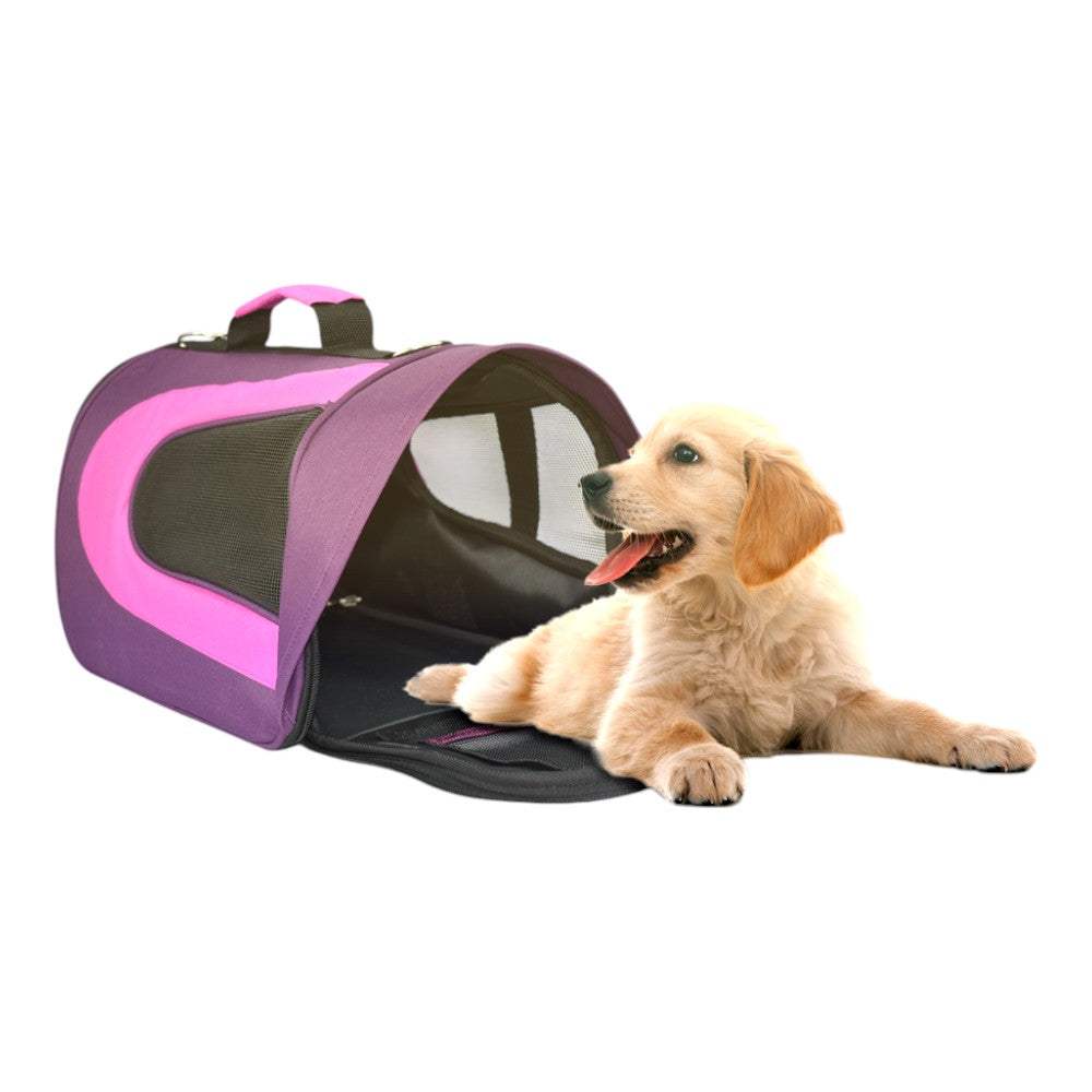 Fancy Pets Transportadora con Visera Intermedia Morada