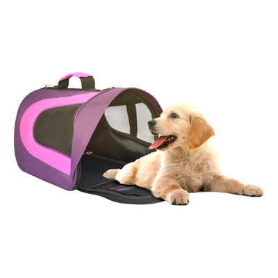 Fancy Pets Transportadora con Visera Intermedia Morada