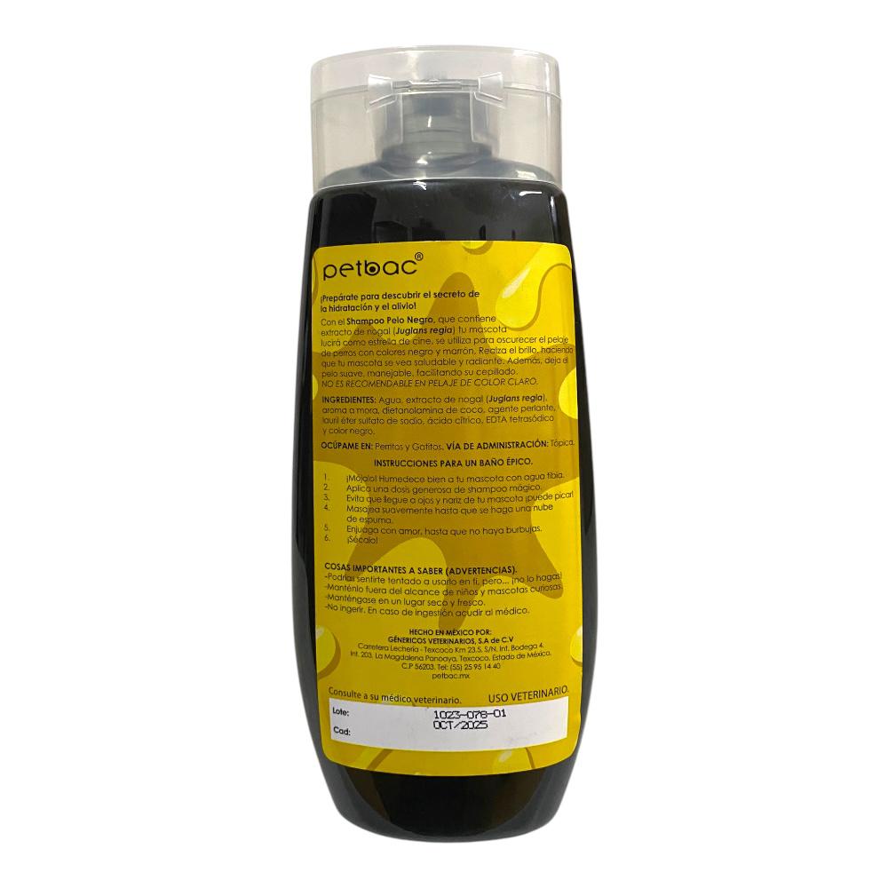 Petbac Shampoo Pelo Negro Aroma Moramist 400 ml