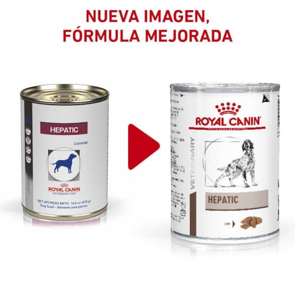 12 Latas Royal Canin Vet Perro Hepatic 390 gr