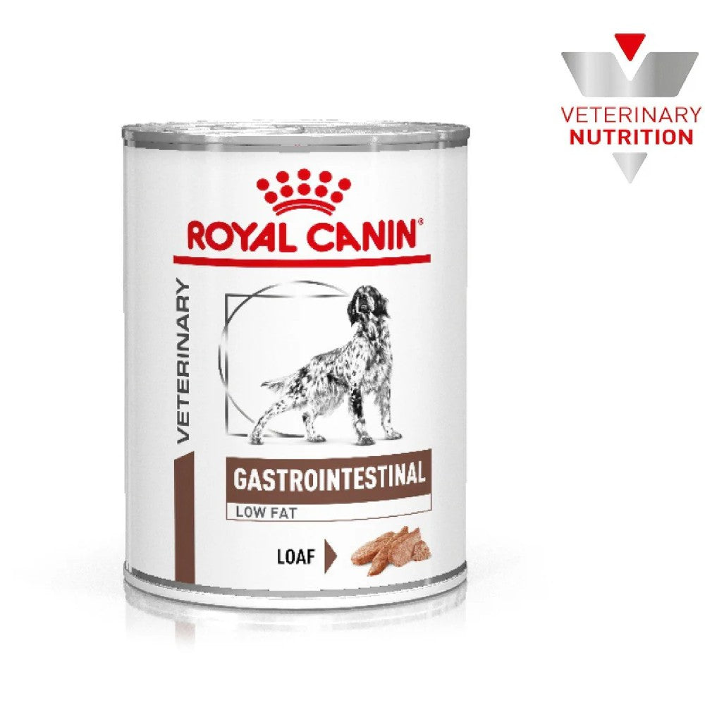 Latas Royal Canin Vet Gastrointestinal Low Fat Canine 385 gr