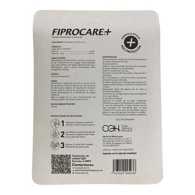 Fiprocare 3 Pipetas para Perro de hasta 10 kg - AniMALL